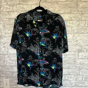 Original Use Black Casual Button Down Shirt